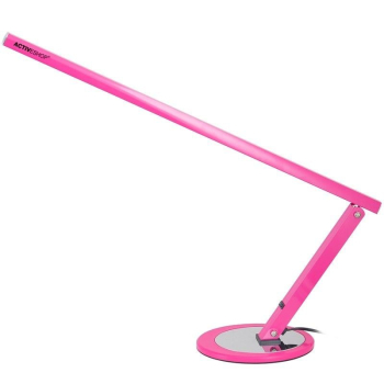 LAMPA NA BIURKO SLIM 20W RÓŻOWA + LAMPA UV 818 RÓŻOWA